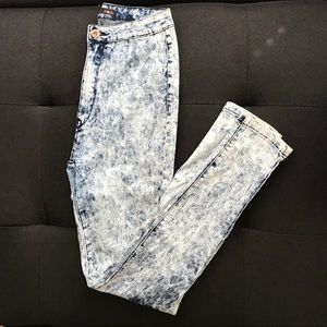 Jc&Jq Light Acid Wash Jeans, XL